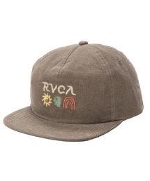 RVCA | RVCA メンズ DEEP THOUGHTS CORD S キャップ 【2025年秋冬モデル】/ルーカコーデュロイ刺繍デザインキャップ(帽子)(キャップ)