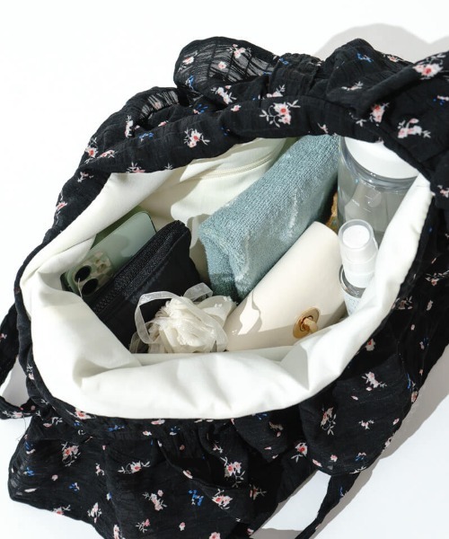 flower（フラワー）の「ガーデントートバッグ（トートバッグ・レディース・アイボリー/ブラック・FREE）」の16枚目の写真