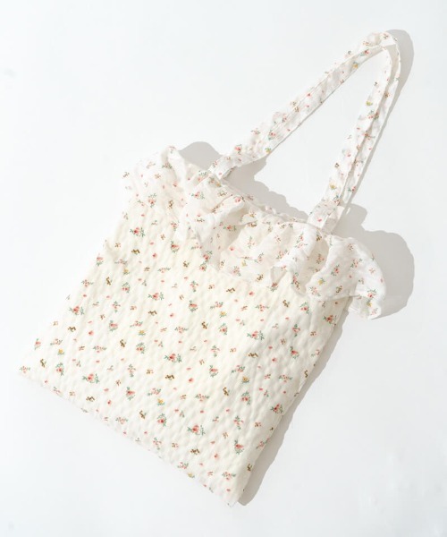 flower（フラワー）の「ガーデントートバッグ（トートバッグ・レディース・アイボリー/ブラック・FREE）」の19枚目の写真