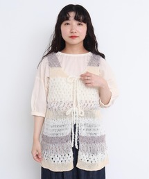 アトリエドゥサボン 小さいドット オーバーオール ネイビー l'atelier du savon｜アトリエ ドゥ サボンのサロペット