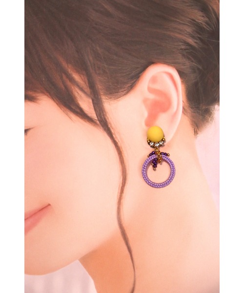 tone（トーン）の「【mauvelily】ひかり(MA)（ピアス（両耳用）・レディース・ライトピンク/イエロー/ライトブルー/ライトグリーン・FREE）」の7枚目の写真