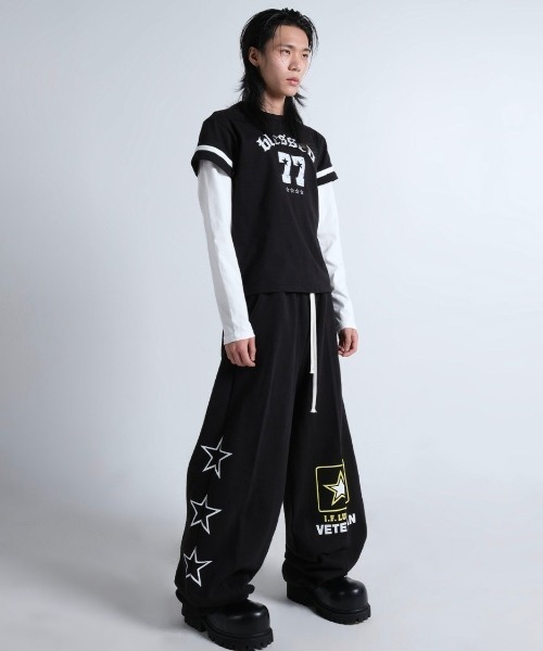 セール】【IFEELLUCKY】Lucky army big sweat pants / 【アイフィール