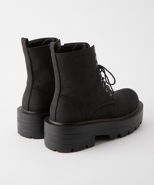 セール】【Alfred Alex】ボリュームハイソール サイドジップレース