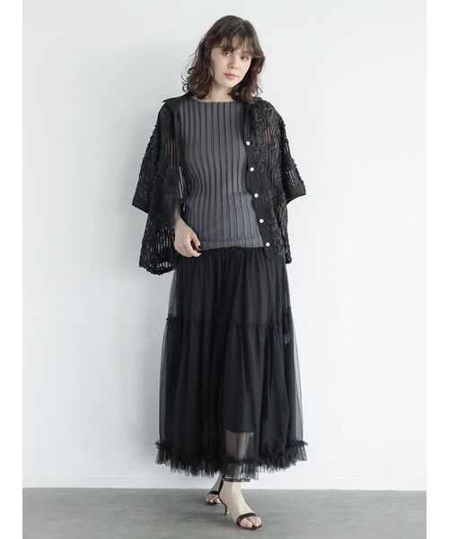 FIKA.(フィーカ)の「Wide rib sleeveless pullover(ニット/セーター・レディース・イエロー系その他4/チャコール/オレンジ系3/ダークブラウン・MEDIUM)」の18枚目の写真