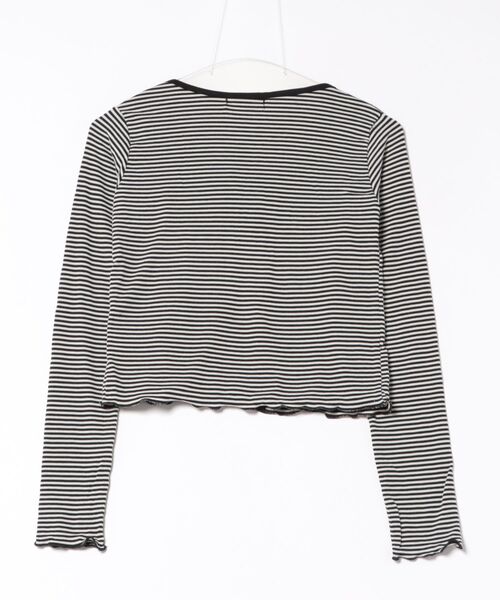 PHILLY(フィリー)の「【2点セット】キャミセットボーダーカーディガン(Tシャツ/カットソー・レディース・グレー/ブラック・FREE)」の13枚目の写真