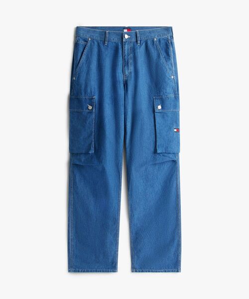 tommy jeans(トミー ジーンズ)の「リラックスインディゴカーゴジーンズ(デニムパンツ・メンズ・ブルー・36inch/34inch/28inch/32inch)」の6枚目の写真