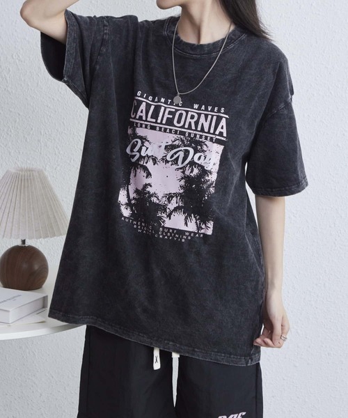 MAISON DE THERESE（メゾン ド テレーズ）の「プリントロゴビッグサイズTシャツ（Tシャツ/カットソー・レディース・ブラック・L）」の2枚目の写真