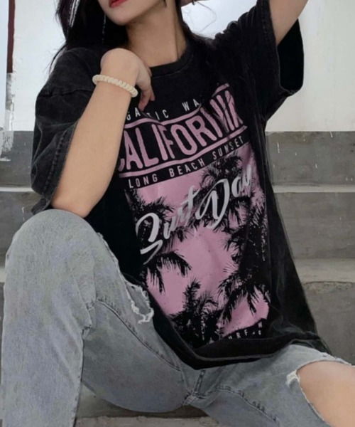 MAISON DE THERESE（メゾン ド テレーズ）の「プリントロゴビッグサイズTシャツ（Tシャツ/カットソー・レディース・ブラック・L）」の8枚目の写真