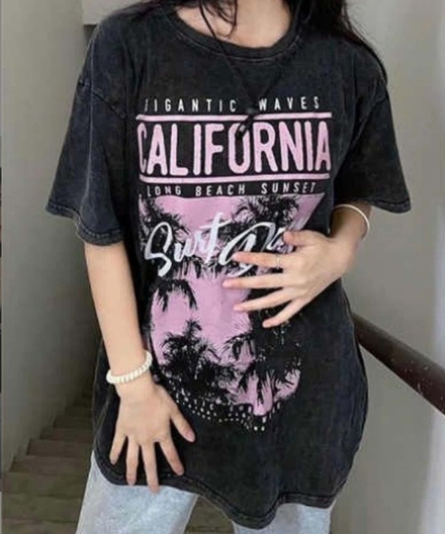 MAISON DE THERESE（メゾン ド テレーズ）の「プリントロゴビッグサイズTシャツ（Tシャツ/カットソー・レディース・ブラック・L）」の9枚目の写真