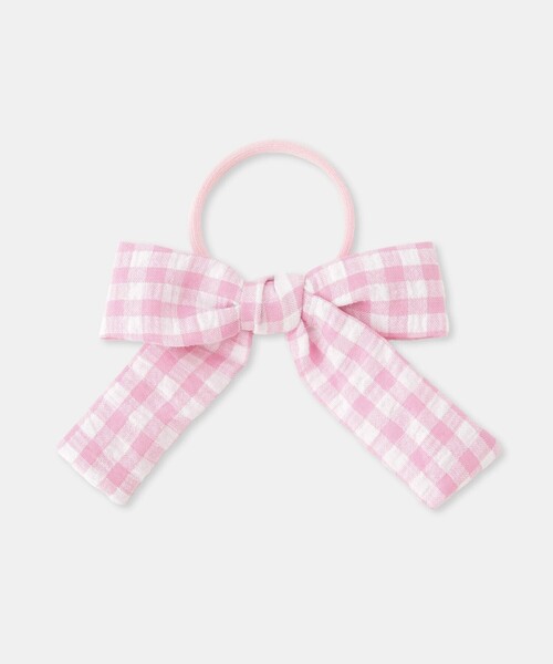 ROPE' PICNIC(ロペピクニック)の「チェック柄リボンゴム×ヘアピンセット(ヘアゴム・キッズ・サックスブルー/ダークラベンダー/ピンク・FREE)」の9枚目の写真