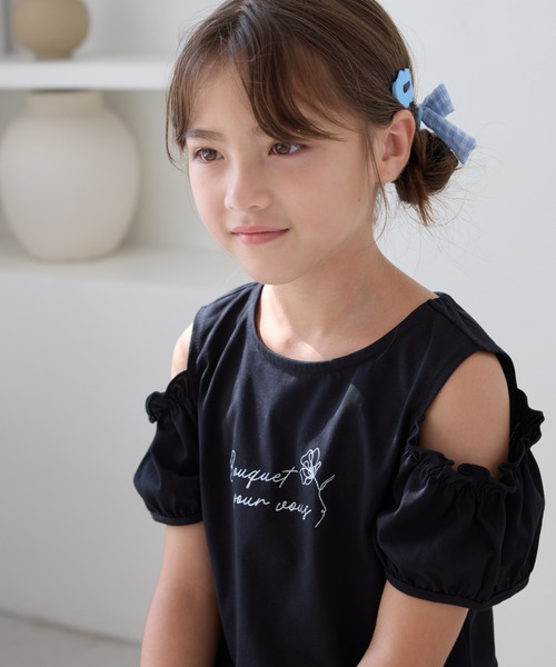 ROPE' PICNIC(ロペピクニック)の「チェック柄リボンゴム×ヘアピンセット(ヘアゴム・キッズ・サックスブルー/ダークラベンダー/ピンク・FREE)」の15枚目の写真