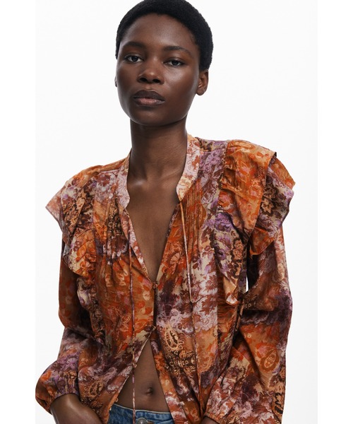 Desigual（デシグアル）の「ロマンティックペイズリーフリル