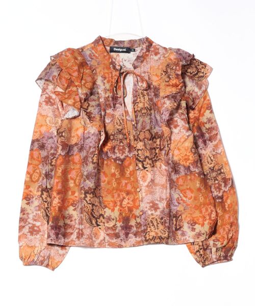 デシグアル☆超人気商品☆ペイズリーブラウス☆レディースシャツ夏秋☆新品同様♪ デシグアル☆超人気商品☆ペイズリーブラウス☆レディースシャツ