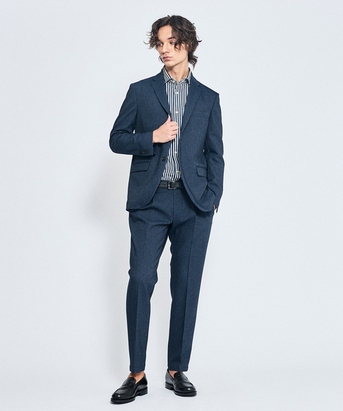 ABAHOUSE（アバハウス）の「【セットアップ対応】デニムライク ジャケット / FLEX JACKET / 2WAYストレッチ 防シワ性 手洗い可（セットアップ・メンズ・ブラウン/ダークネイビー/インディゴブルー・44/46/48/50）」の15枚目の写真