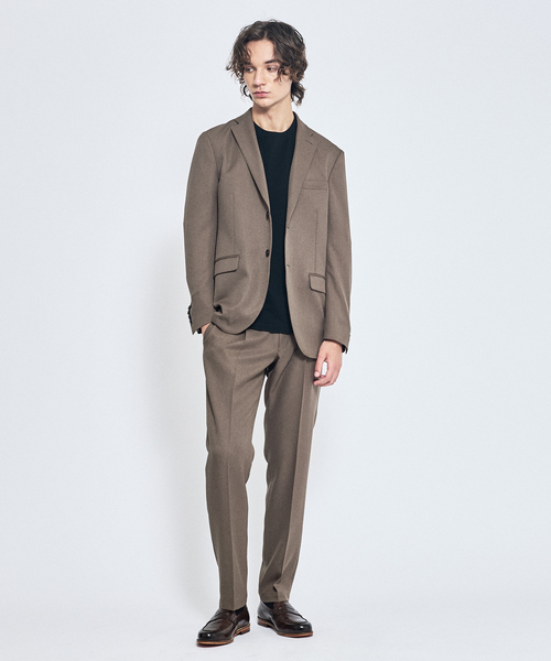 ABAHOUSE（アバハウス）の「【セットアップ対応】デニムライク ジャケット / FLEX JACKET / 2WAYストレッチ 防シワ性 手洗い可（セットアップ・メンズ・ブラウン/ダークネイビー/インディゴブルー・44/46/48/50）」の18枚目の写真