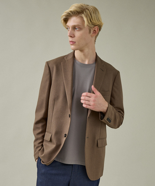 ABAHOUSE（アバハウス）の「【セットアップ対応】デニムライク ジャケット / FLEX JACKET / 2WAYストレッチ 防シワ性 手洗い可（セットアップ・メンズ・ブラウン/ダークネイビー/インディゴブルー・44/46/48/50）」の20枚目の写真