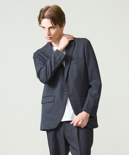 ABAHOUSE(アバハウス)の「【セットアップ対応】デニムライク ジャケット / FLEX JACKET / 2WAYストレッチ 防シワ性 手洗い可(セットアップ・メンズ・ブラウン/ダークネイビー/インディゴブルー/スミクロ・44/46/48/50)」の17枚目の写真