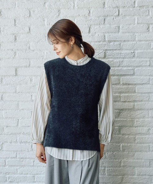 セール】シャギーニットベスト（ベスト）｜FOUND GOOD（ファウンド