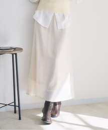 RU.TI.LE（ルチル）の「【RU.TI.LE】ワッシャーサテンナロースカート（スカート）」