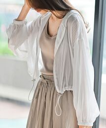 シアーストライプブルゾン