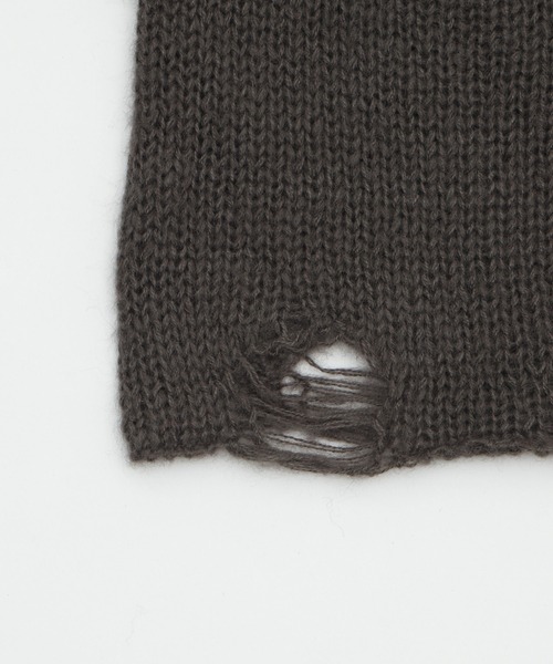 WEGO（ウィゴー）の「WEGO/モヘアタッチダメージショートニット（ニット/セーター・レディース・ホワイト系その他5/ワイン/チャコール/ネイビー・FREE）」の22枚目の写真