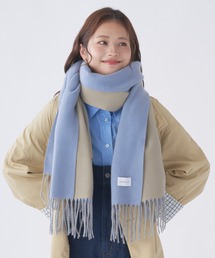新品✨WAKO★マフラー 総柄 シルク カシミヤ　ブルー 新品✨WAKO☆マフラー 総柄 シルク カシミヤ ブルー 小物