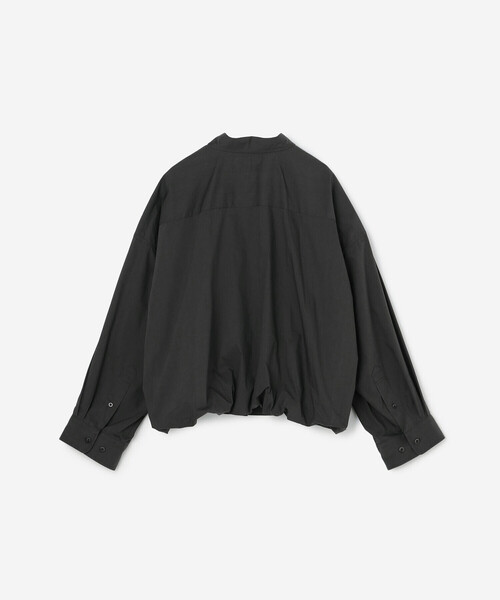 GYMPHLEX（ジムフレックス）の「Gymphlex | タイプライター ショートボタンダウンシャツ WOMEN（シャツ/ブラウス・レディース・ライトグレー/ブラック系その他・14）」の4枚目の写真