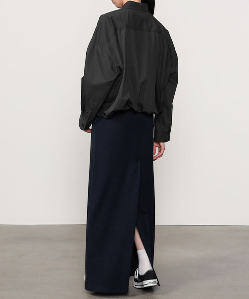 GYMPHLEX（ジムフレックス）の「Gymphlex | タイプライター ショートボタンダウンシャツ WOMEN（シャツ/ブラウス・レディース・ライトグレー/ブラック系その他・14）」の16枚目の写真