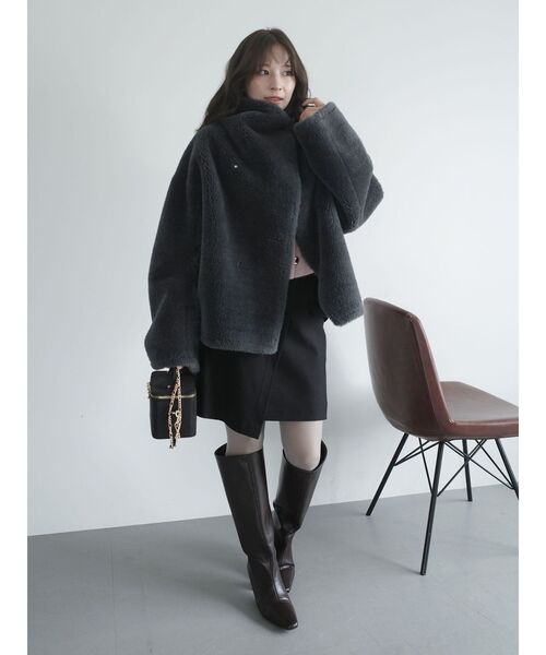 極希少♡コペンハーゲンプラチナム プラチナミンク ラムレザー ショートコート 会員価格適用外】シルク 100％ & シェアード ミンク リバーシブル