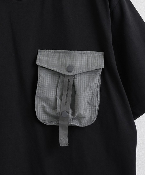 WHITE MOUNTAINEERING(ホワイトマウンテニアリング)の「【White Mountaineering / ホワイトマウンテニアリング】TAPE POCKET T-SHIRT(Tシャツ/カットソー・メンズ・カーキ/ブラック/ベージュ・2/1/0/3)」の5枚目の写真
