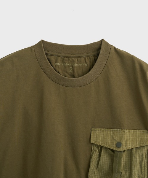 WHITE MOUNTAINEERING(ホワイトマウンテニアリング)の「【White Mountaineering / ホワイトマウンテニアリング】TAPE POCKET T-SHIRT(Tシャツ/カットソー・メンズ・カーキ/ブラック/ベージュ・2/1/0/3)」の8枚目の写真