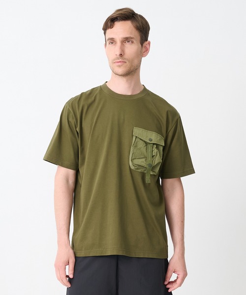 WHITE MOUNTAINEERING(ホワイトマウンテニアリング)の「【White Mountaineering / ホワイトマウンテニアリング】TAPE POCKET T-SHIRT(Tシャツ/カットソー・メンズ・カーキ/ブラック/ベージュ・2/1/0/3/000)」の21枚目の写真