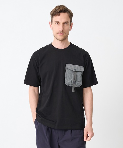 WHITE MOUNTAINEERING(ホワイトマウンテニアリング)の「【White Mountaineering / ホワイトマウンテニアリング】TAPE POCKET T-SHIRT(Tシャツ/カットソー・メンズ・カーキ/ブラック/ベージュ・2/1/0/3/000)」の19枚目の写真