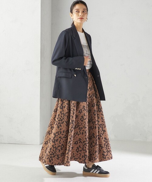 セール】〈手洗い可能〉タフタ タック フレア スカート（スカート