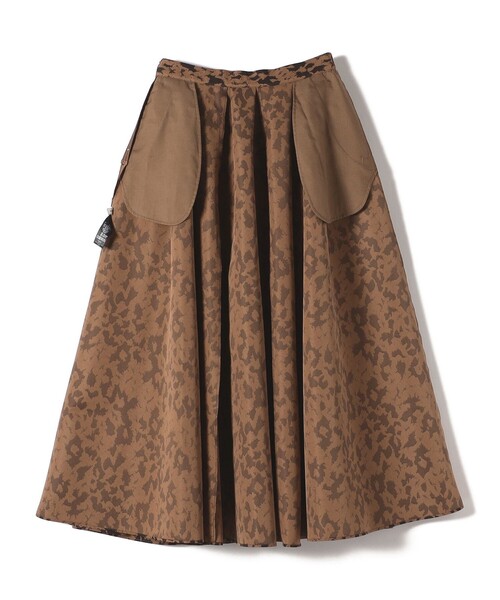 セール】〈手洗い可能〉タフタ タック フレア スカート（スカート