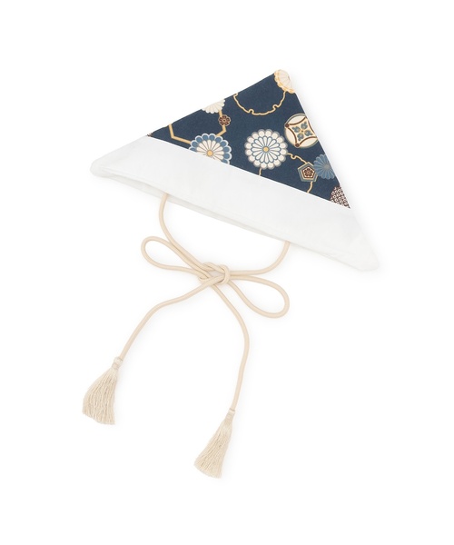 petit main（プティマイン）の「兜帽子（その他ベビー用品・キッズ・ベージュ/ネイビー・F）」の6枚目の写真