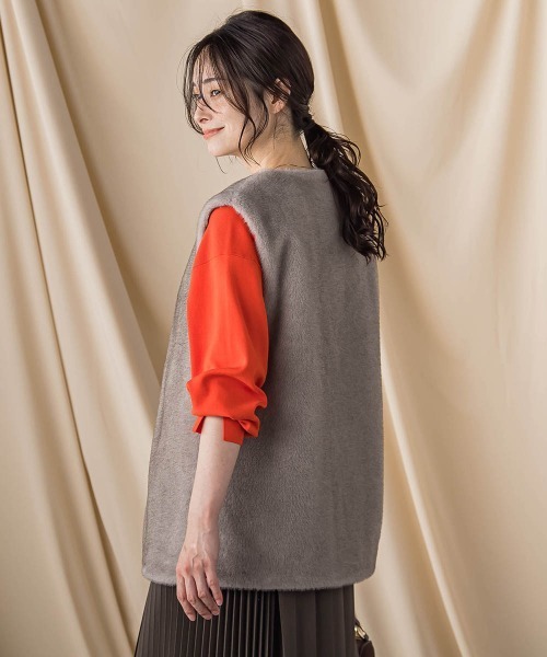 セール】ECOPELフェイクファージャケット（ベスト）｜LAUTREAMONT