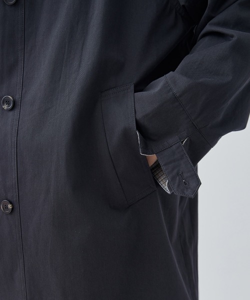 SUWDEE(スーディー)の「cotton stand collar coat(その他アウター・レディース・ダークグレー/ネイビー・FREE)」の11枚目の写真
