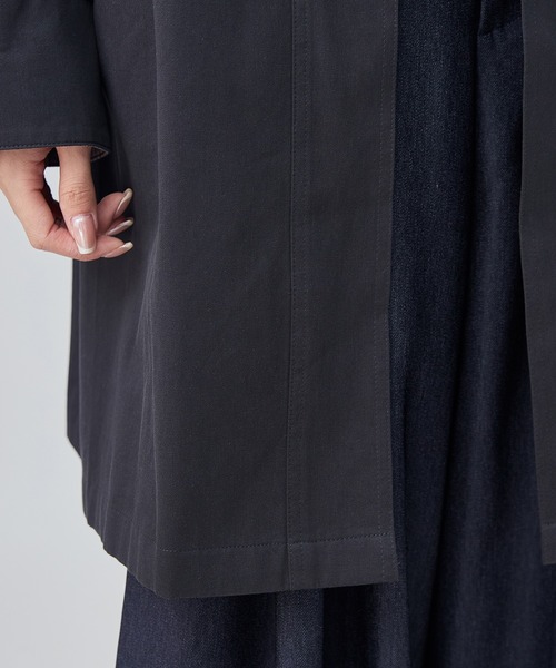 SUWDEE(スーディー)の「cotton stand collar coat(その他アウター・レディース・ダークグレー/ネイビー・FREE)」の13枚目の写真