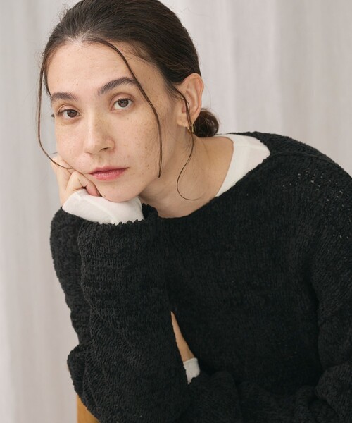 テープヤーン ニットプルオーバー（ニット/セーター）｜BEAUTY&YOUTH