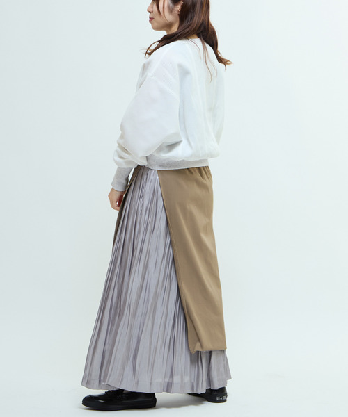 CONVERSE TOKYO（コンバーストウキョウ）の「DOLMAN SLEEVE WAFFLE PULLOVER（Tシャツ/カットソー・レディース・ホワイト/グレー/グリーン・FREE）」の6枚目の写真