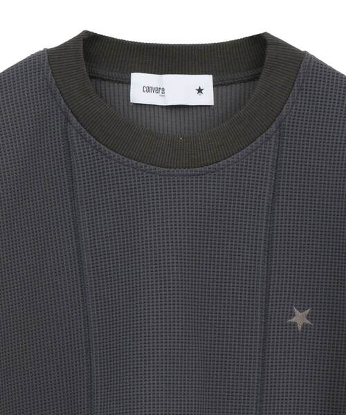 CONVERSE TOKYO（コンバーストウキョウ）の「DOLMAN SLEEVE WAFFLE PULLOVER（Tシャツ/カットソー・レディース・ホワイト/グレー/グリーン・FREE）」の14枚目の写真