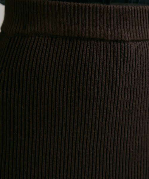 Paradise Picnic（パラダイスピクニック）の「cloche ストライプ見えニットスカート（スカート・レディース・ブラウン/ブラック・FREE）」の14枚目の写真