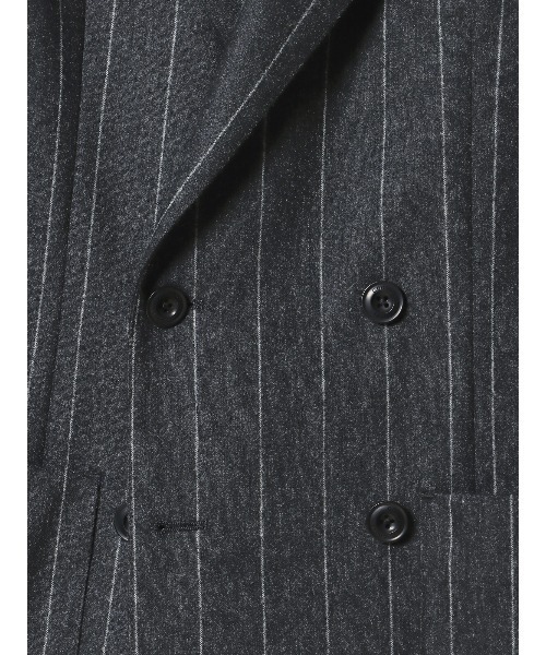 SUIT SQUARE（スーツスクエア）の「GOOVI ダブルブレストジャケット ウール（テーラードジャケット・メンズ・グレー系・1/2/3）」の6枚目の写真