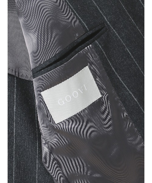 SUIT SQUARE（スーツスクエア）の「GOOVI ダブルブレストジャケット ウール（テーラードジャケット・メンズ・グレー系・1/2/3）」の8枚目の写真