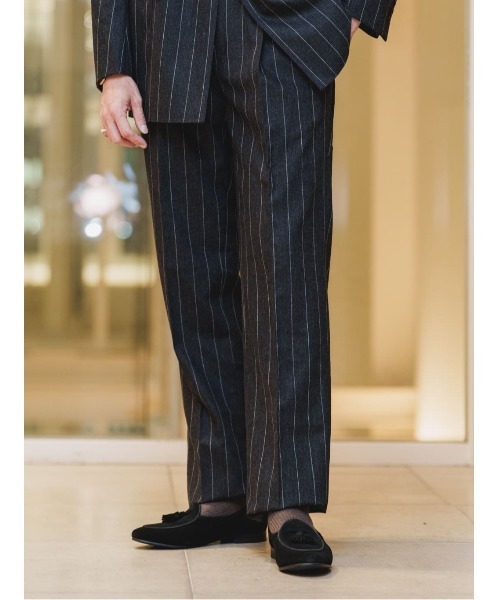 SUIT SQUARE（スーツスクエア）の「GOOVI ダブルブレストジャケット ウール（テーラードジャケット・メンズ・グレー系・1/2/3）」の14枚目の写真