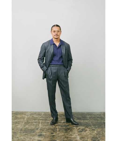 SUIT SQUARE（スーツスクエア）の「GOOVI ダブルブレストジャケット ウール（テーラードジャケット・メンズ・グレー系・1/2/3）」の17枚目の写真