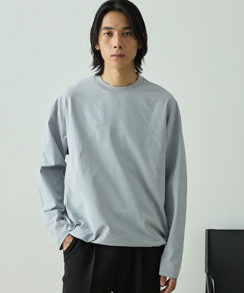 セール】ドローストリング ストレッチ オーバーサイズロングスリーブ