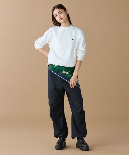 LACOSTE（ラコステ）の「ワイドベイカーパンツ（チノパンツ・レディース・ブラック/オリーブ・34/36/38/40）」の19枚目の写真