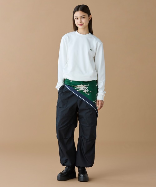 LACOSTE（ラコステ）の「ワイドベイカーパンツ（チノパンツ・レディース・ブラック/オリーブ・34/36/38/40）」の10枚目の写真